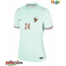 Camiseta Francia Rayan Cherki #24 Visitante Equipación para mujer Mundial 2026 manga corta